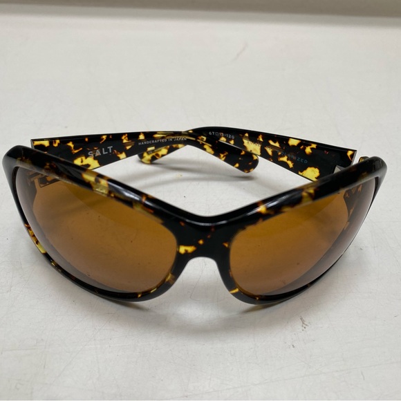 SALT Elise Polarized Tortoiseshell Sunglasses with Brown/Gold Lenses - main image 5